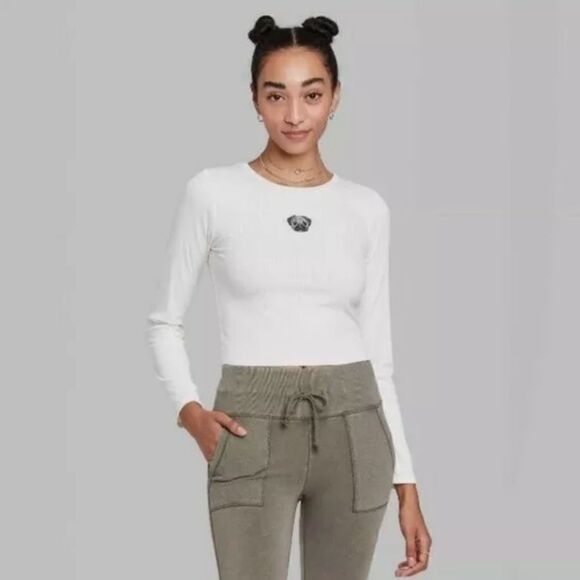 Wild Fable Cream Pug Top - Picture 1 of 3